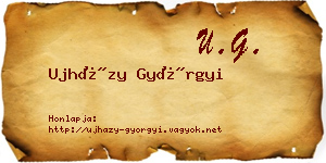 Ujházy Györgyi névjegykártya