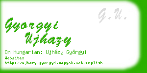 gyorgyi ujhazy business card