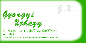 gyorgyi ujhazy business card